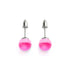 Magenta | Argent sterling .925 | Boucles d'Oreilles Sirène Verre